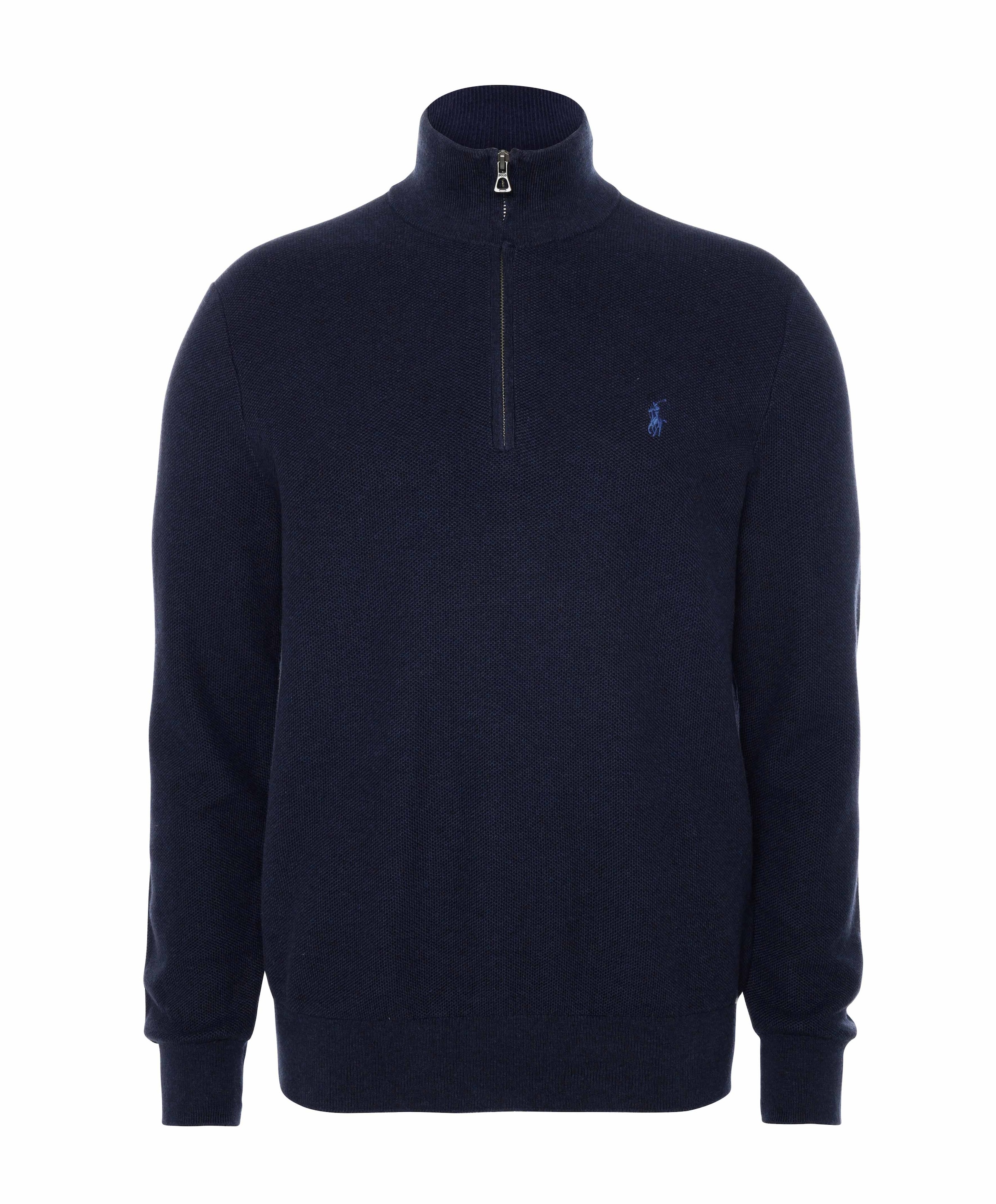 Ralph Lauren Trui met rits blauw
