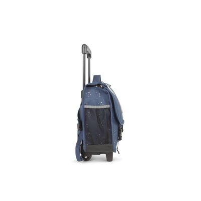 Cartable réversible à roulettes Star Blue - 38 cm - 2 compartiments - bleu - Pol Fox