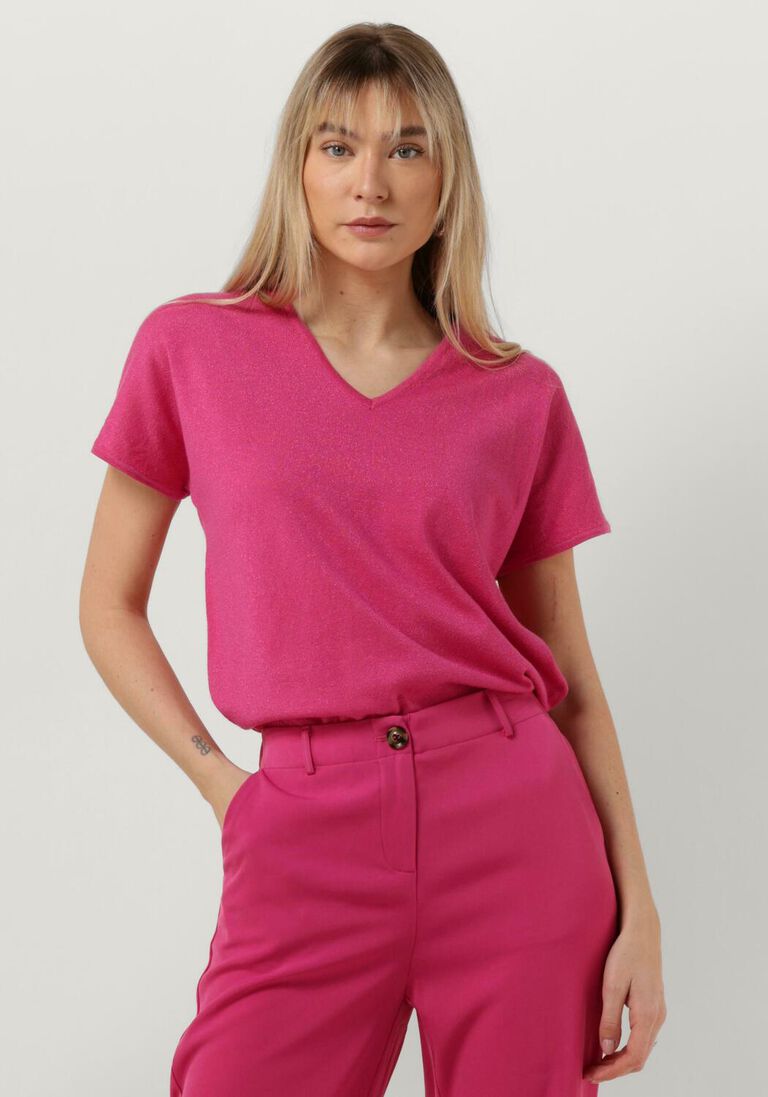 YDENCE lichtroze ydence t-shirt knitted top sammy