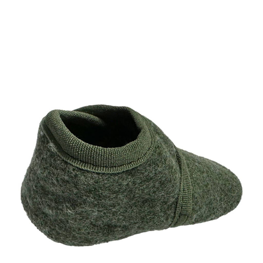 Babysteps wollen babyslofjes groen