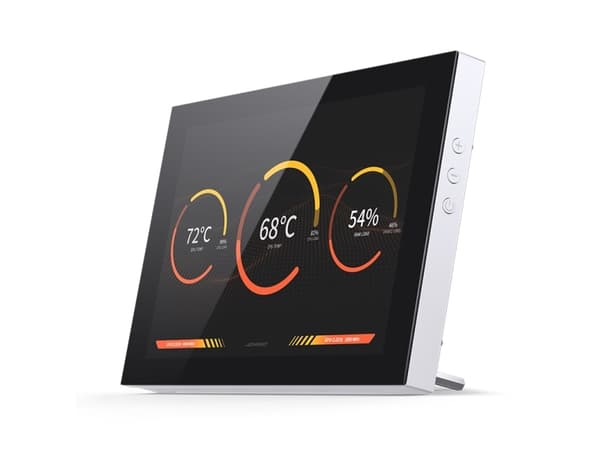 Jonsbo DS8, Universal, Annet, Hvit, Mini-HDMI, USB-C, 24,6 mm