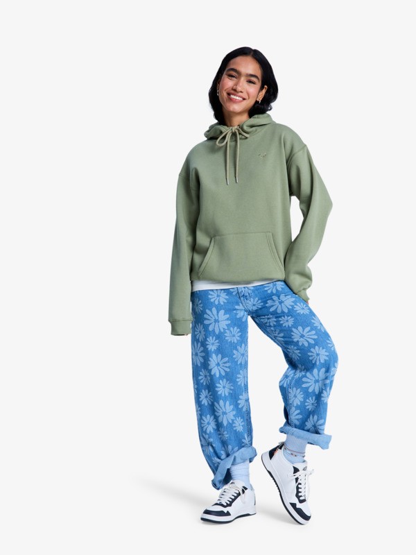 Surf Stoked Brushed Sweat à capuche Vert Femme