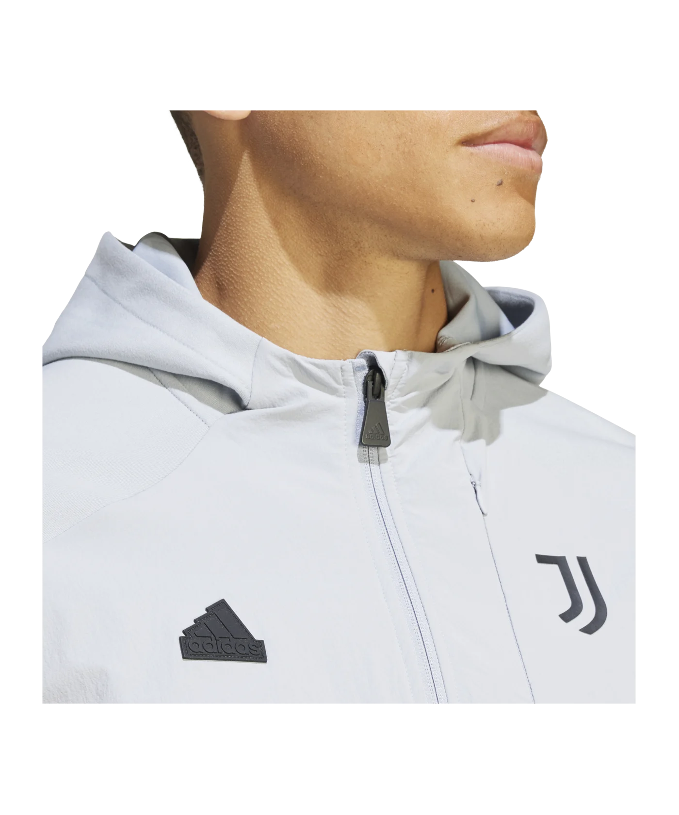 adidas Juventus Turin D4GMD Kapuzenjacke Grau