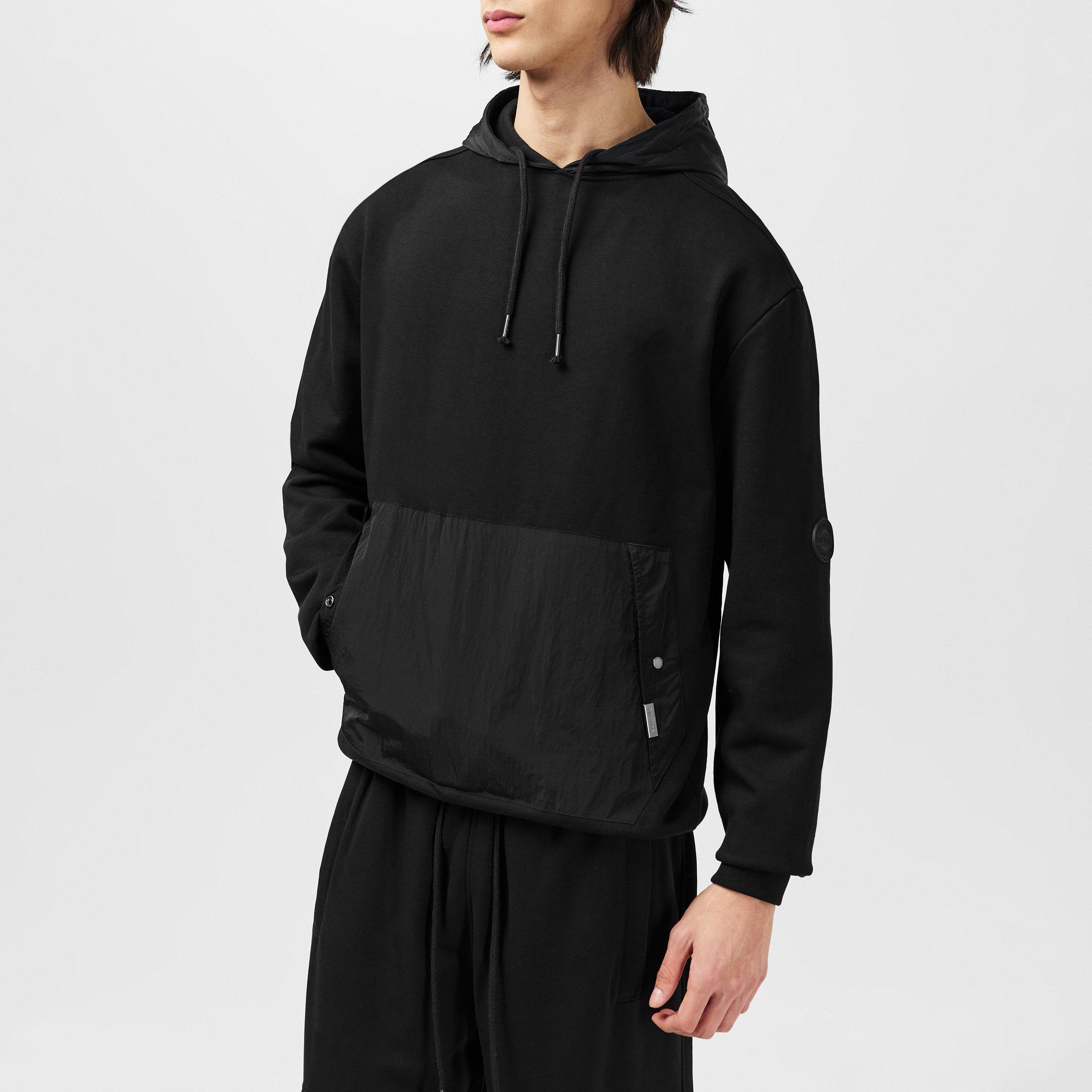 Firetrap Hybrid Hoodie Mens