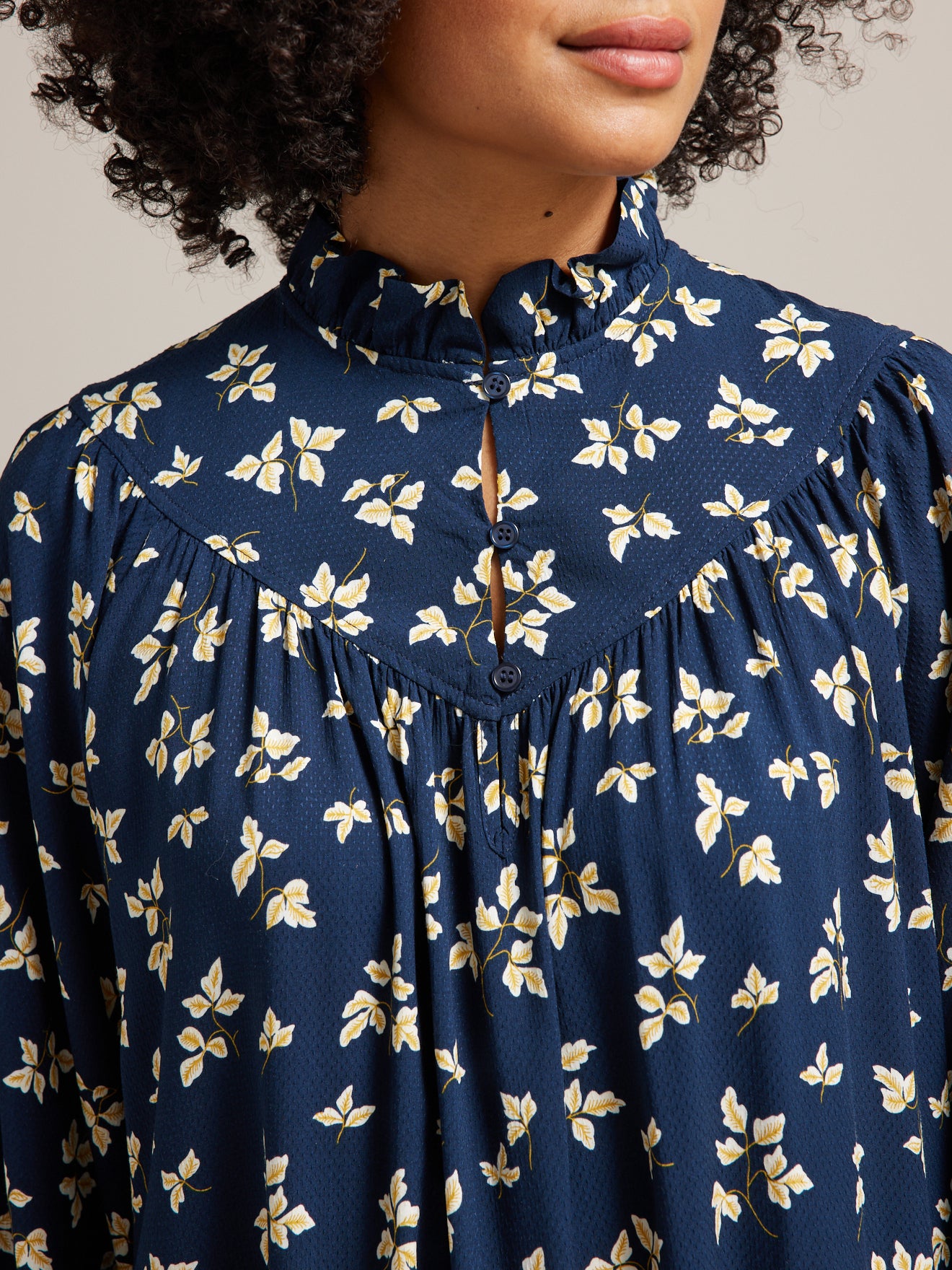 Robe courte femme en viscose dobby imprimé Isabel