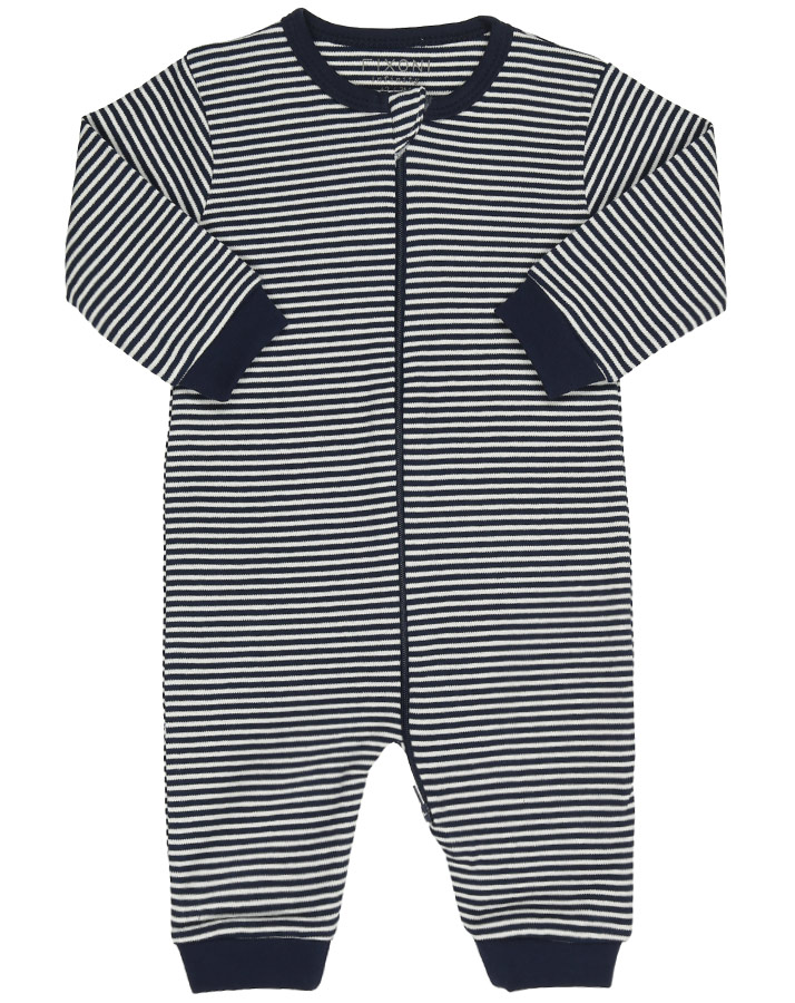 Strampler INFINITY NIGHTSUIT STRIPES ohne Fuß in dunkelblau