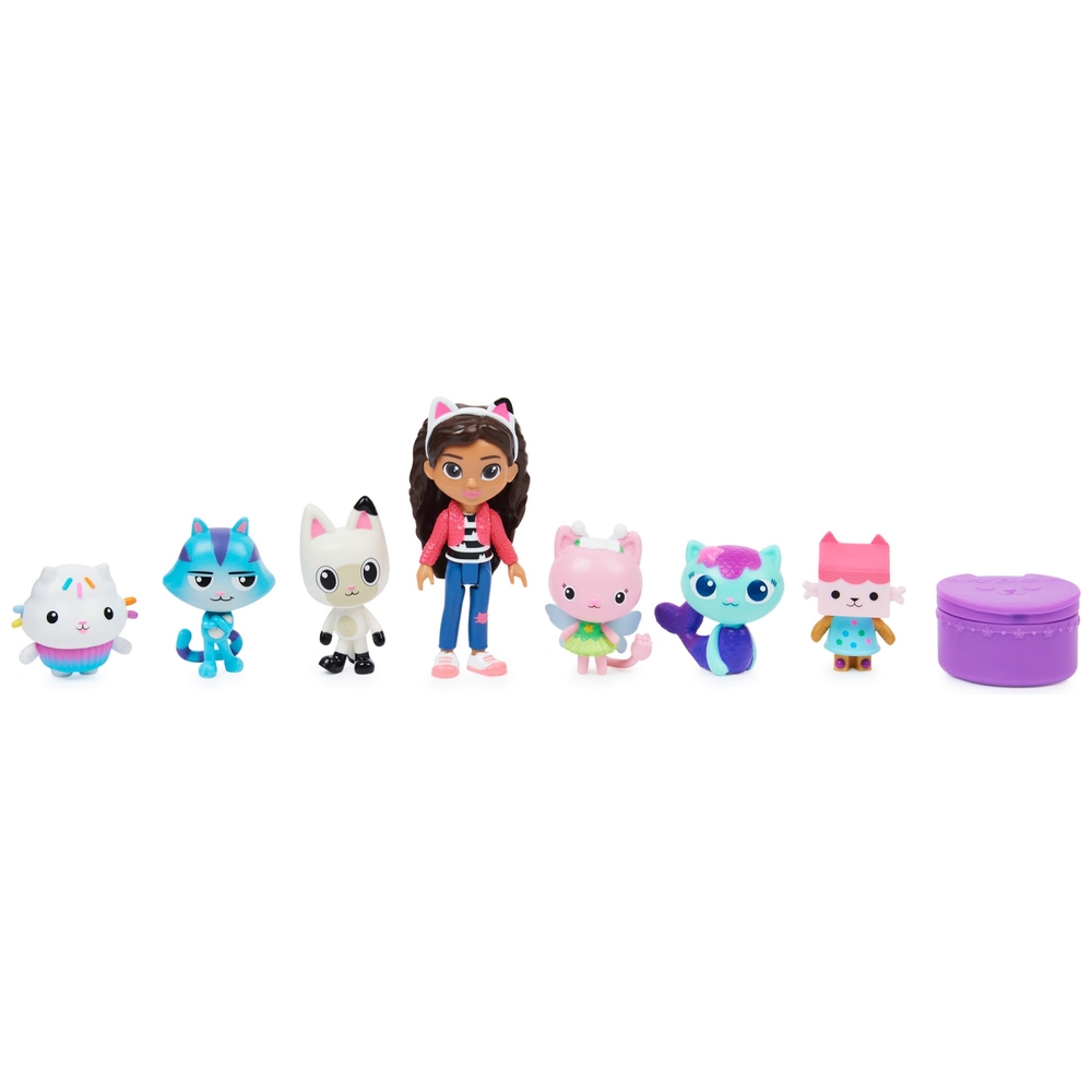 Gabbys Puppenhaus Deluxe Figuren-Geschenkset mit 7 Spielfiguren und Überraschungszubehör