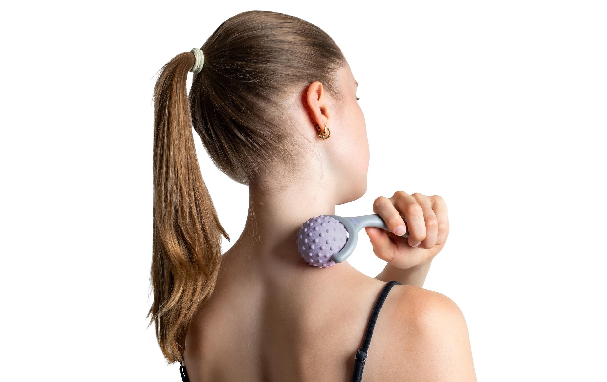 Massageroller Lila/GrauMassagegerät zur Muskelentspannung