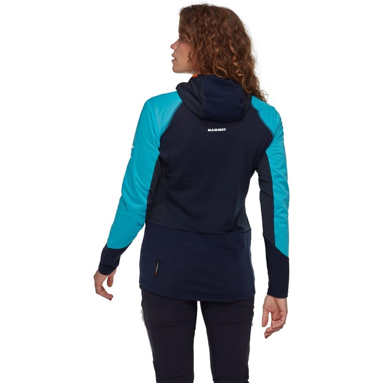 Mammut Eiger Speed ML Hybrid Half Zip Hoodie Women Sky/Night