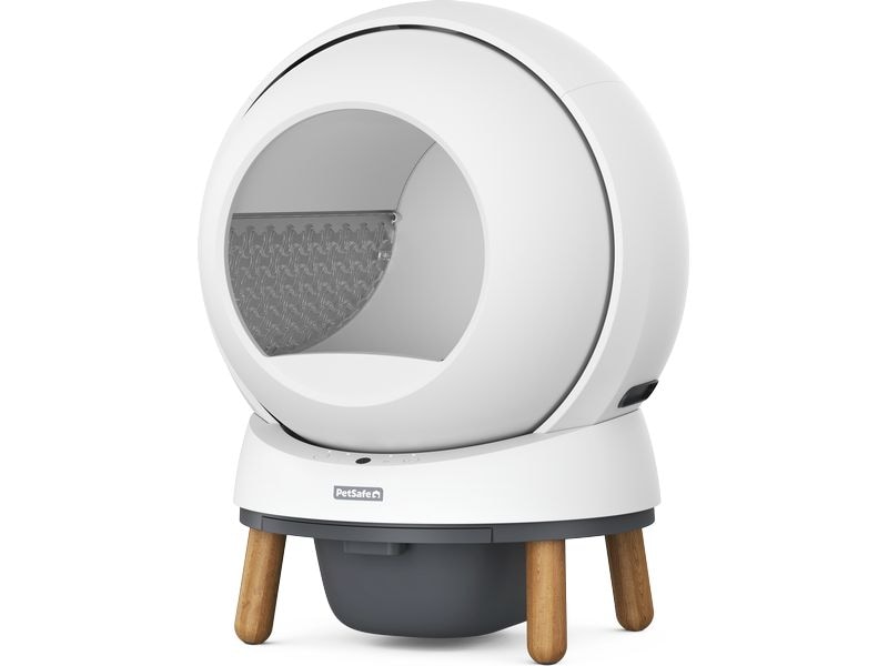 PetSafe Katzentoilette ScoopFree SmartSpin Selbstreinigende Katzentoilette mit App-Steuerung für eine saubere und gesunde Umgebung
