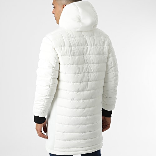 Doudoune Longue Capuche Darren Swell Blanc