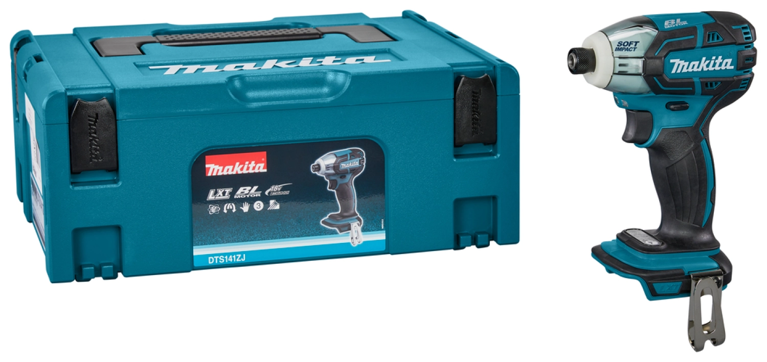 Makita DTS141ZJ 18V Li-Ion accu impuls slagschroevendraaier body in Mbox - koolborstelloos