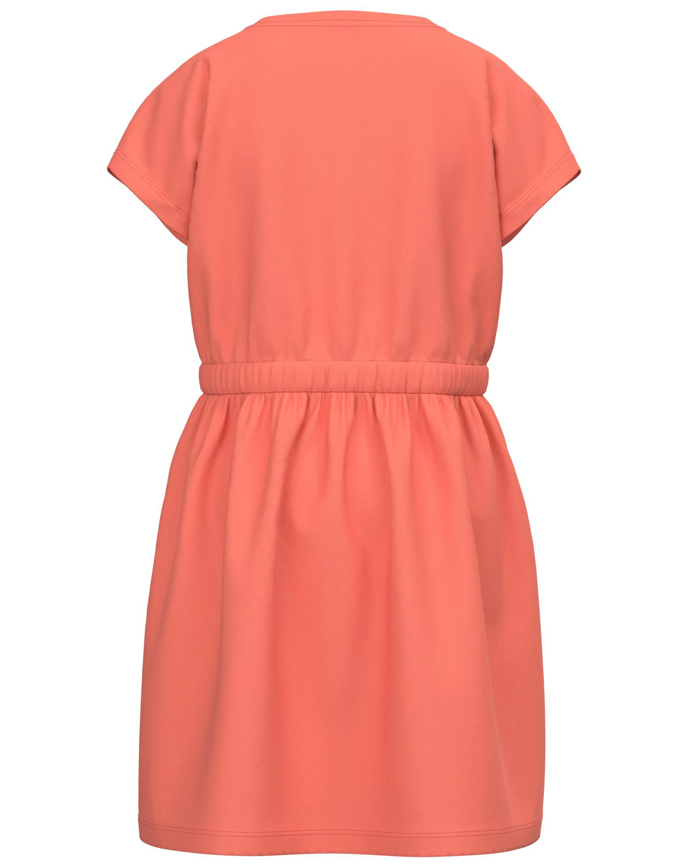 Kurzarmkleid NKFMIE MIDI in coral