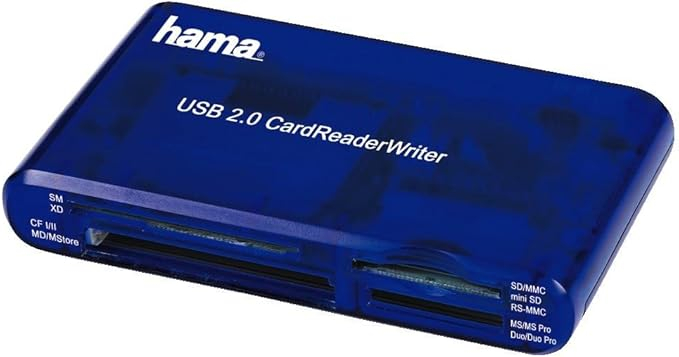 35in1 USB 2.0 CompactFlash (CF) Multi-Kartenleser Card Reader ( SD/CF/MS/xD/SM ) - Blau