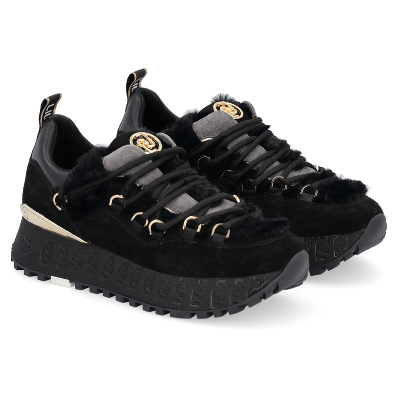 Liu-Jo Sneakers en Cuir Maxi noires