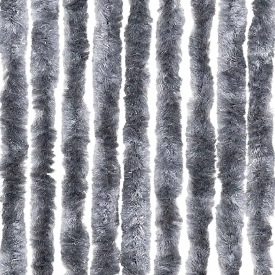 vidaXL - Deurgordijn - Zilver - Polypropyleen - 90 x 200 cm