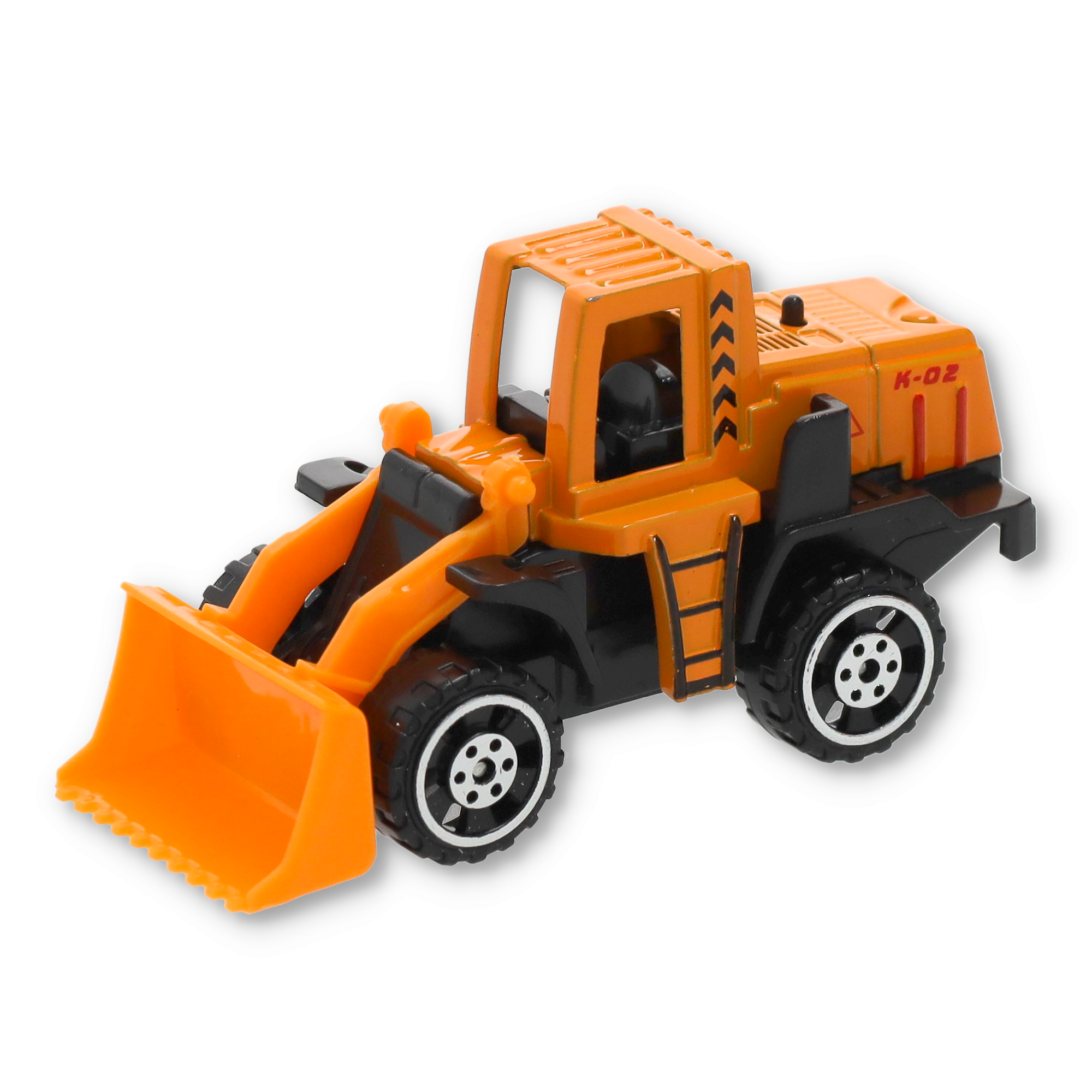 (6er Set) 1:64 Spielzeug Truck Kinder Baustellen Fahrzeug - Orange