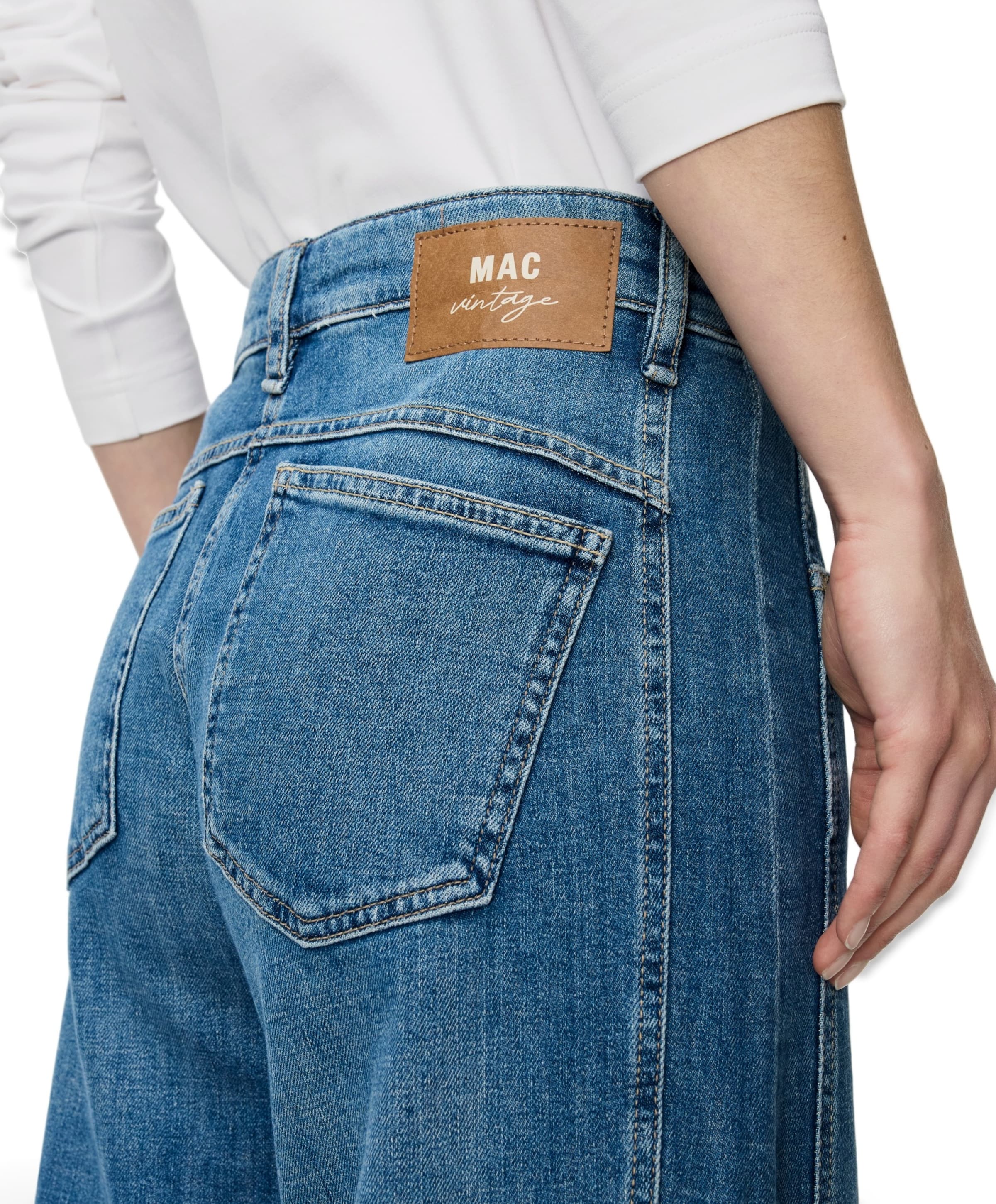 MAC OHIO dames jeans blauw