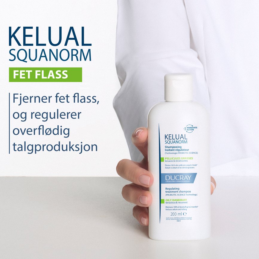 Ducray Kelual Squanorm Oily Shampoo 400 ml