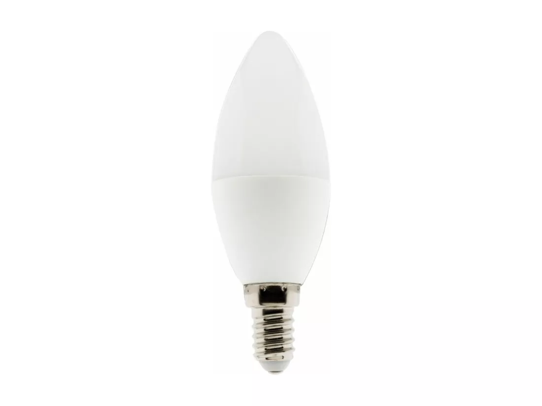 Ampoule LED E14 flamme 5,2W - Blanc chaud - 470lm 2700K - Zenitech
