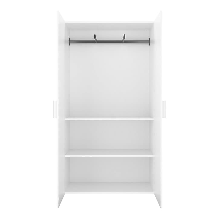 Armoire penderie portes battantes blanc GoodHome Atomia H. 187,5 x L. 100 x P. 45 cm