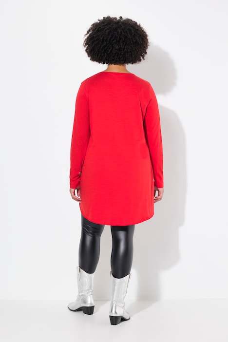 Longshirt, bequeme Passform, Rundhals, Langarm
