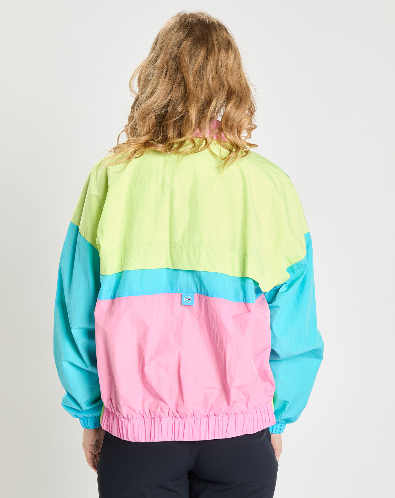 Tommy Jeans Coupe-vent colorblock zip through multicolore