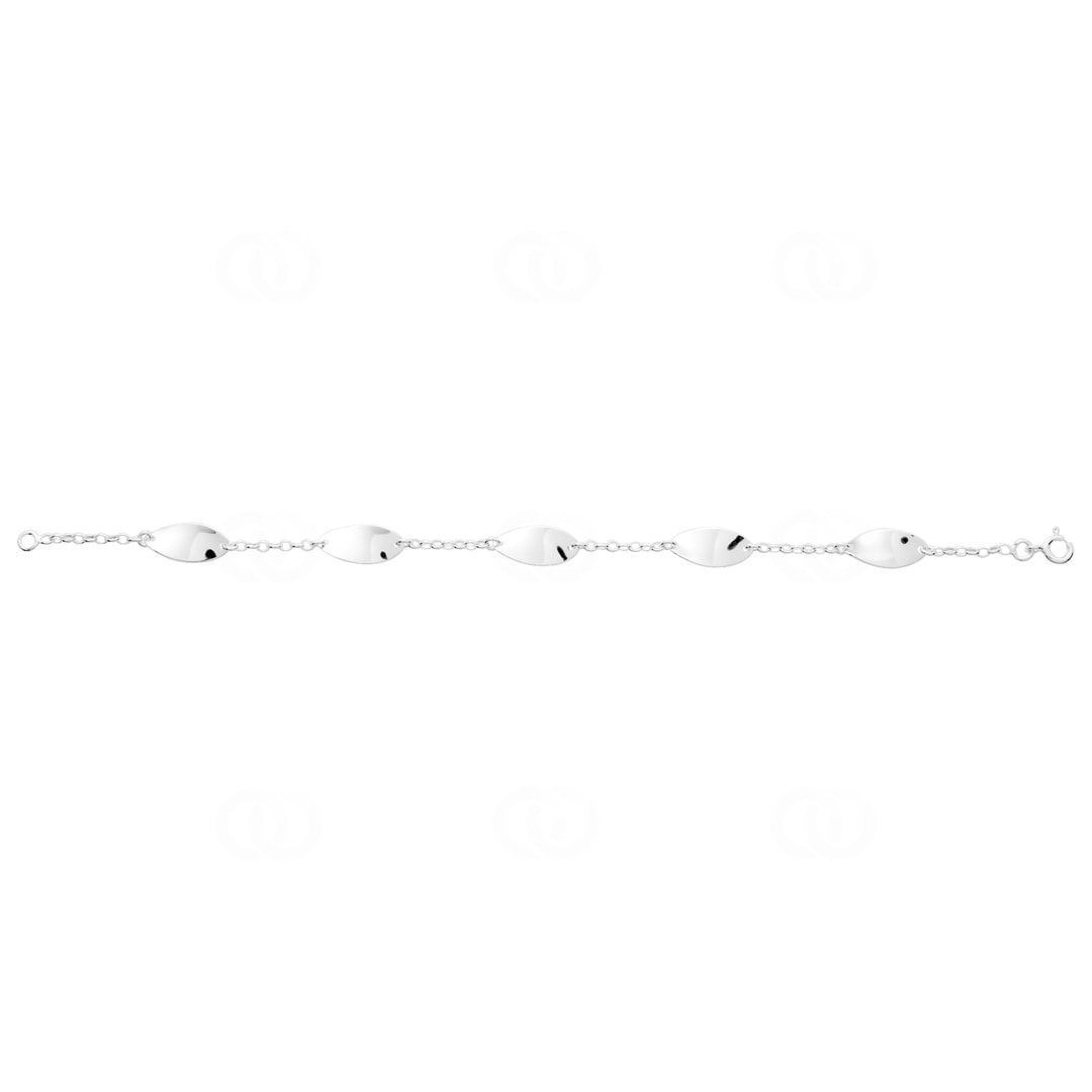 Armband 925 Silber rhodiniert Fantasie 19cm