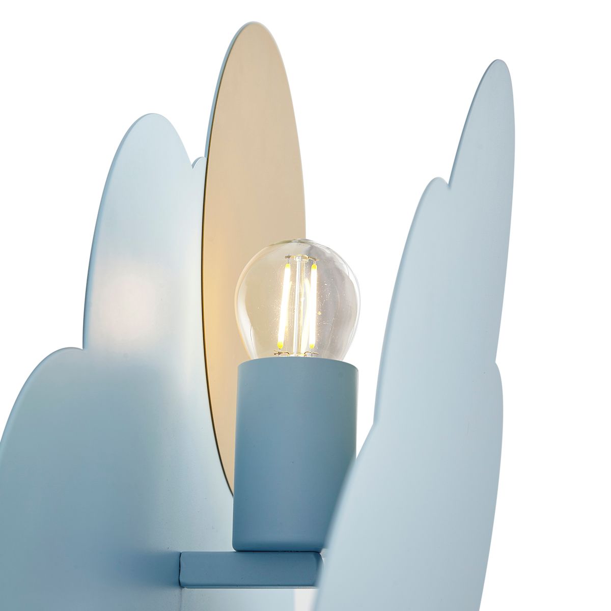 Kinder wandlamp blauw wolk met zon - Cloudy