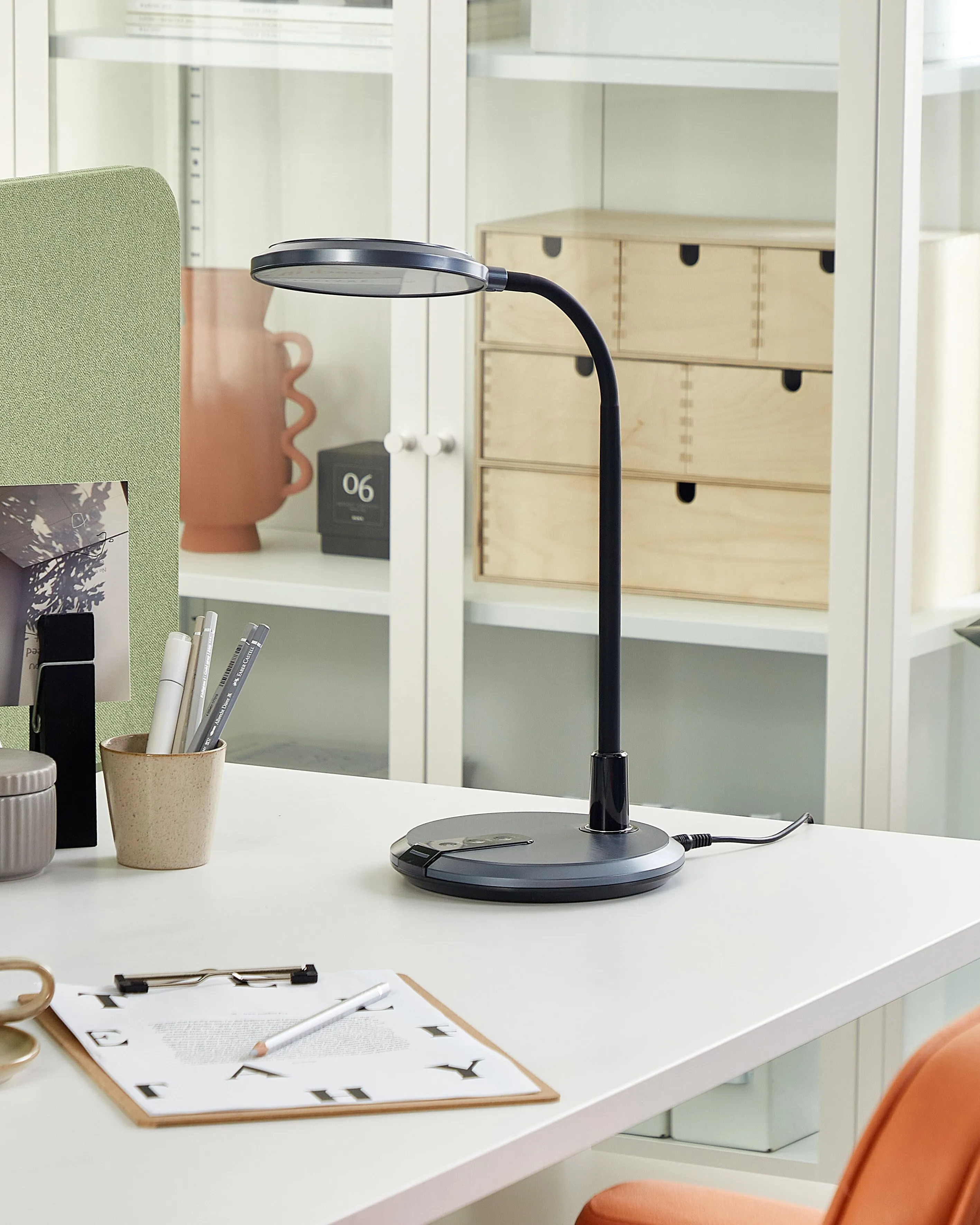 LED bureaulamp COLUMBA verstelbaar Metaal Zwart