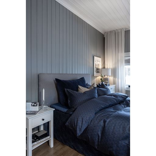 Borås Cotton Betty Sengelinned, Blue, 140x200 cm