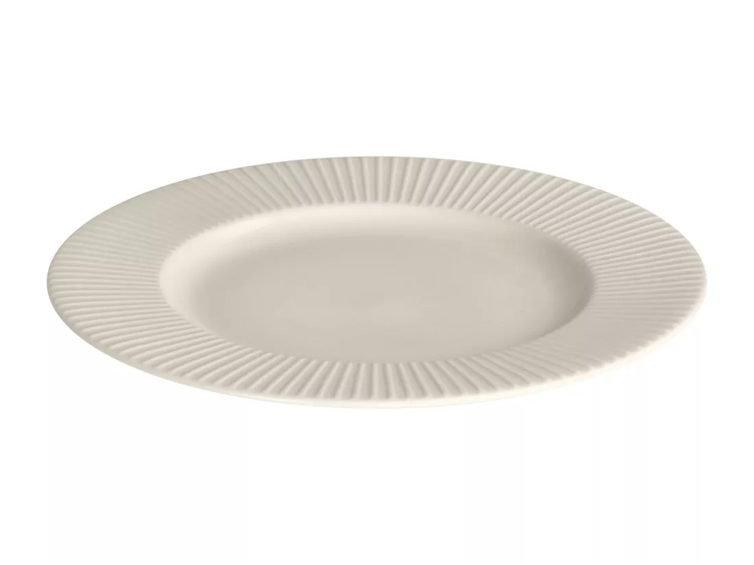 Assiette À Dessert Linioso Blanc Moyen 21.8 cm