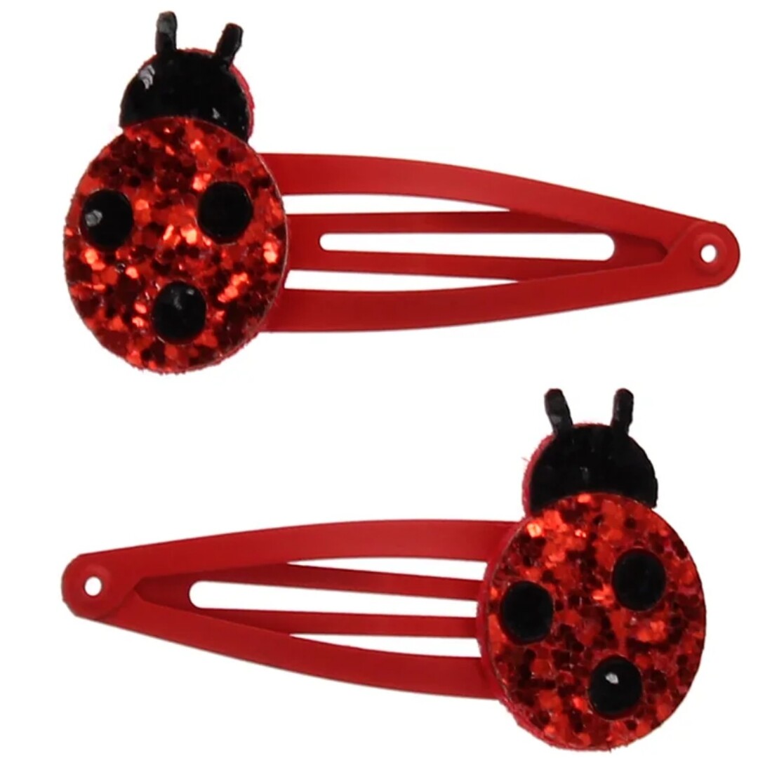 Rex london haarspeldjes ladybird glitter - 2st