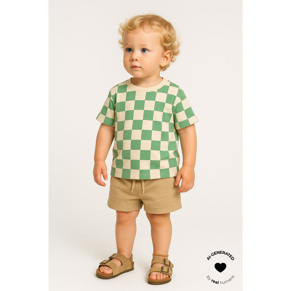 Køb THE NEW Siblings Créme De Menthe Check Tnsttino Os S_S Tee