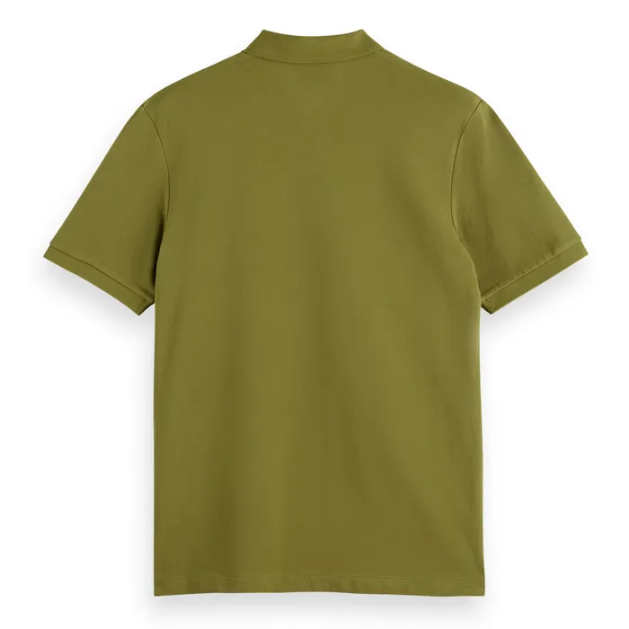 Scotch & Soda Essential Organic Cotton Pique Polo Heren