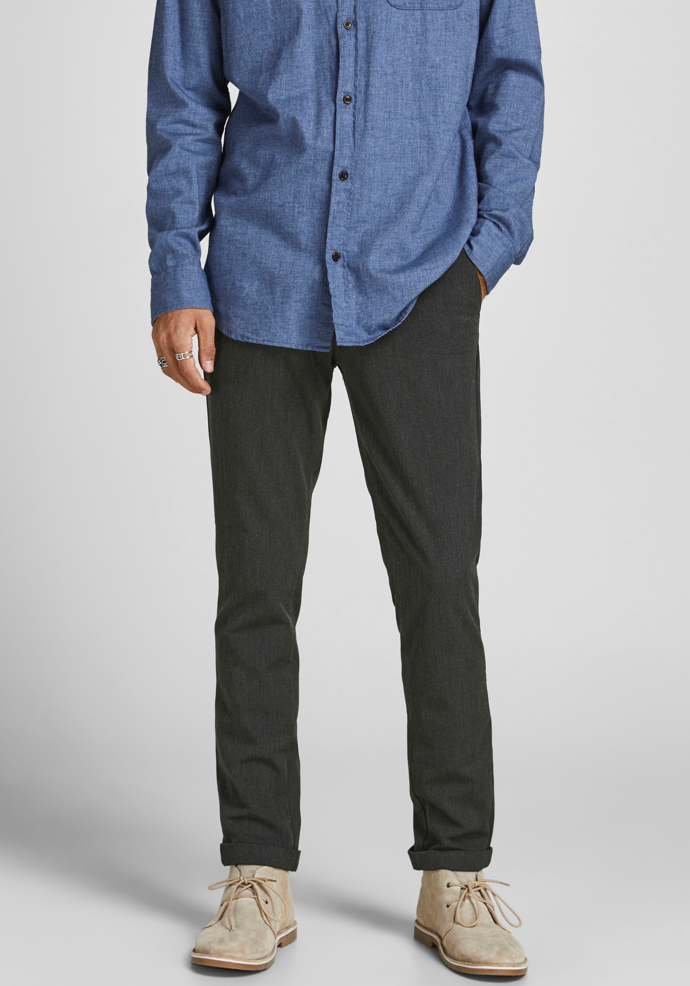 Jack & Jones Chinohose »MARCO – Chinohose mit Stretchanteil und Komfort«  modisch, slim fit, Web