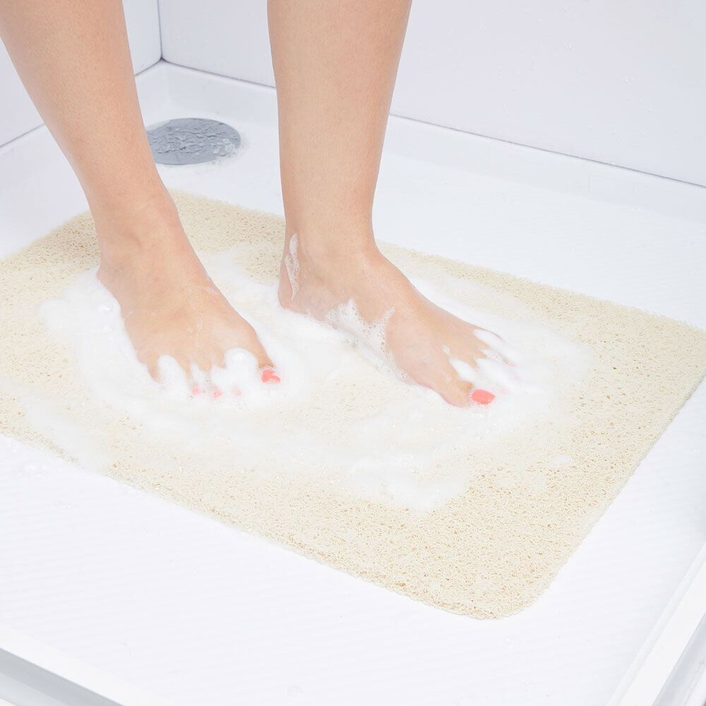 Tapis de douche anti-dérapant 60x40cm beige