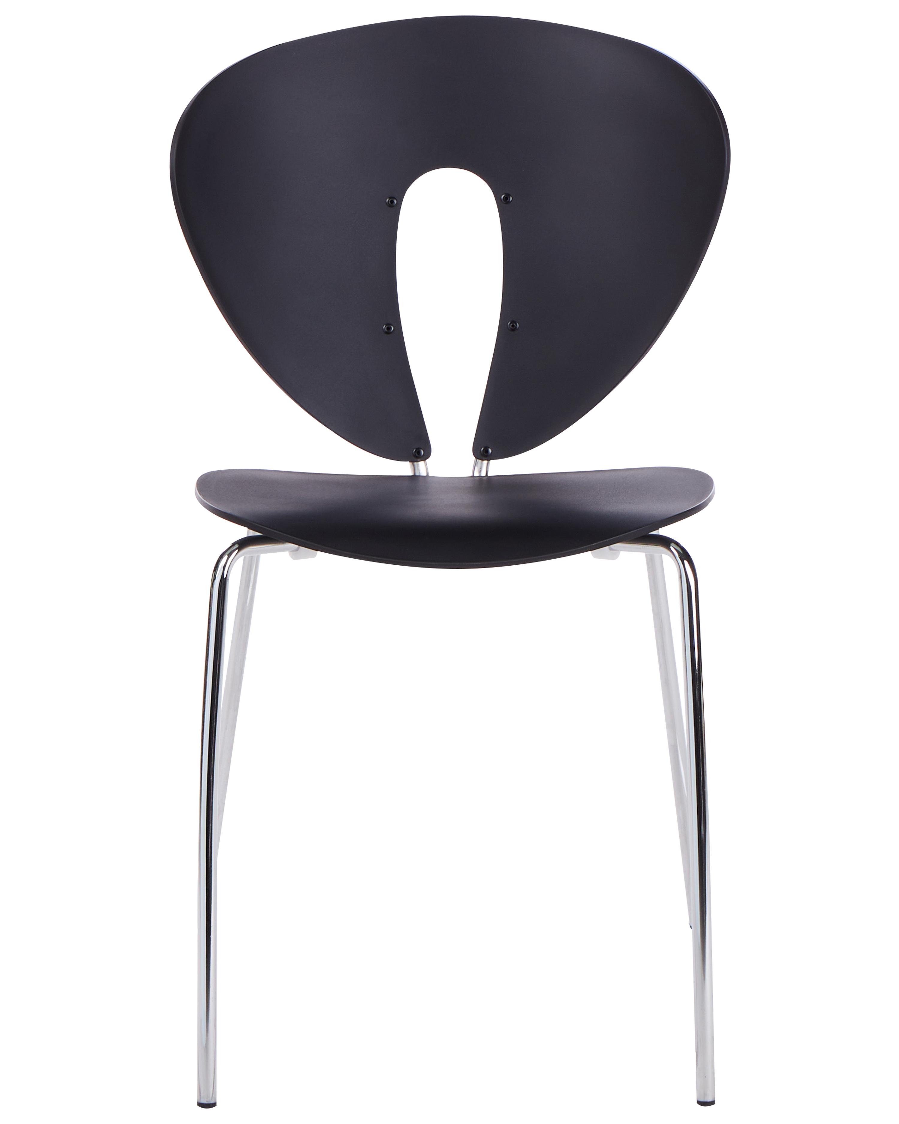 Set van 2 eetkamerstoelen TRACY Zwart