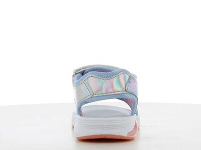 Disney Frozen Blinkende Sandaler, Silver/Blue