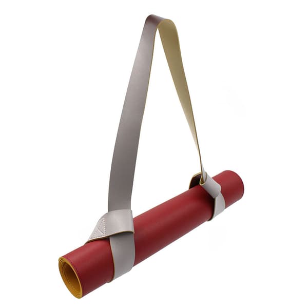 INF Yogamattebærebelte - PU-lær, 180 cm lang