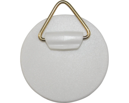 Ronde bordhangers, 30 mm, wit, 2 stuks
