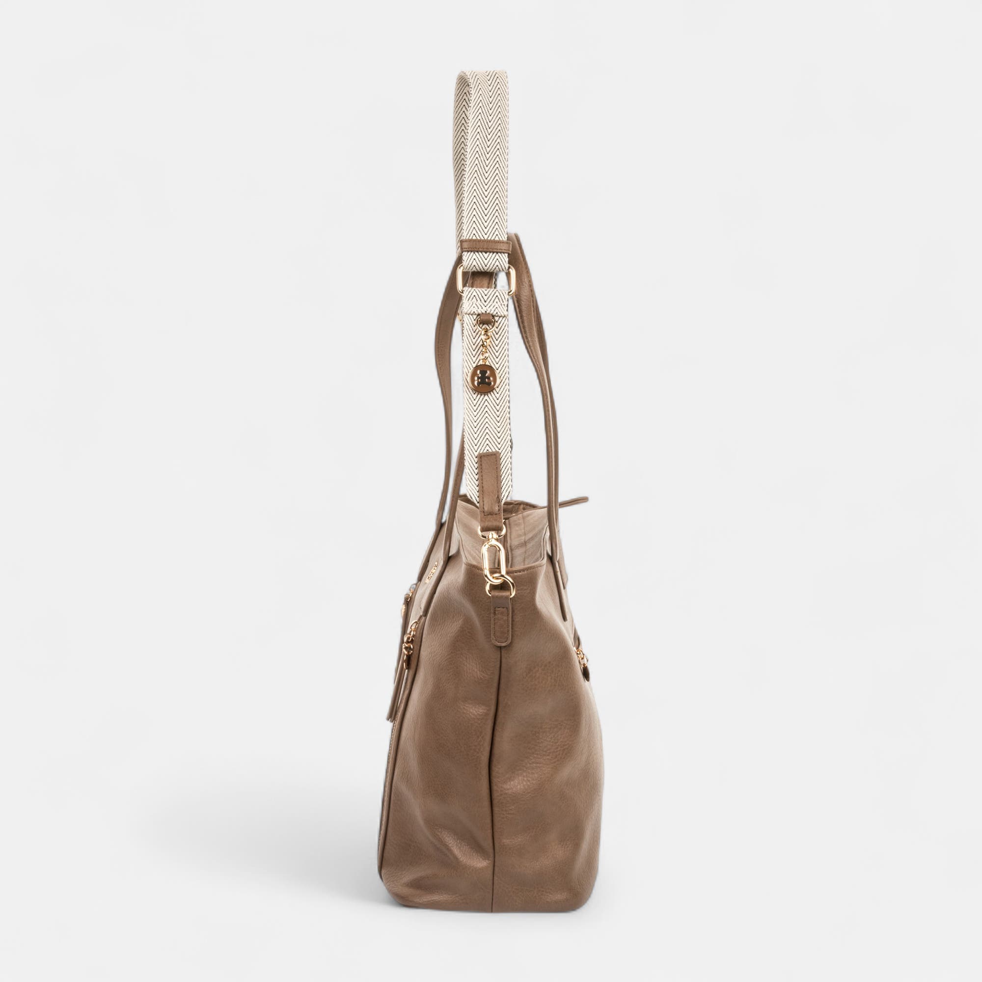 Sac de shopping taupe