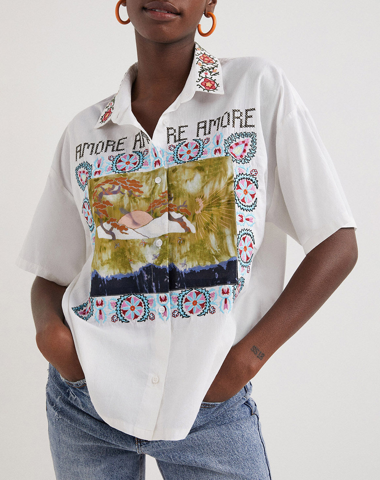 Desigual Chemise Thea blanche