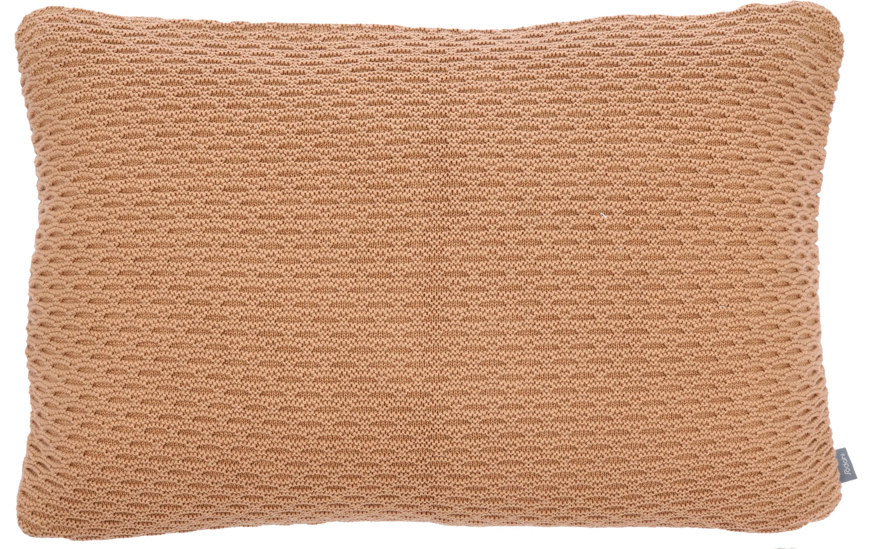 Kissen Wave Knit 40 x 60 cm, Braun/CamelWohnkissen