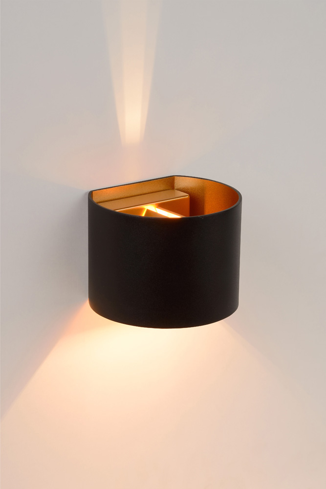 Lucide Xio wandlamp halfrond 10x10cm G9 zwart