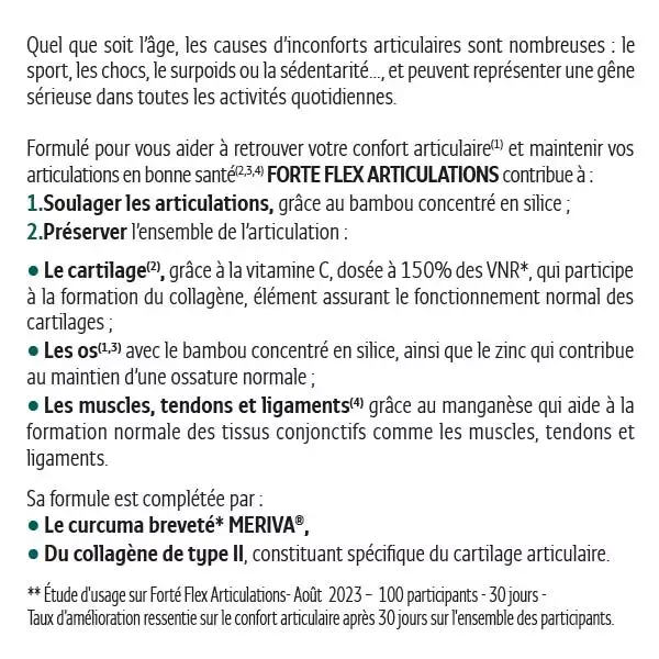 Forté Pharma Forté Flex Joints Colágeno Tipo II e Cúrcuma 30 cápsulas