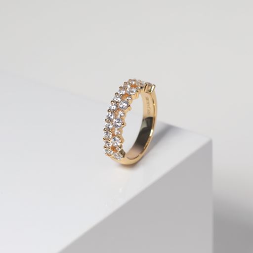 Sif Jakobs Jewellery Livigno Ring, Gold Plated, 52