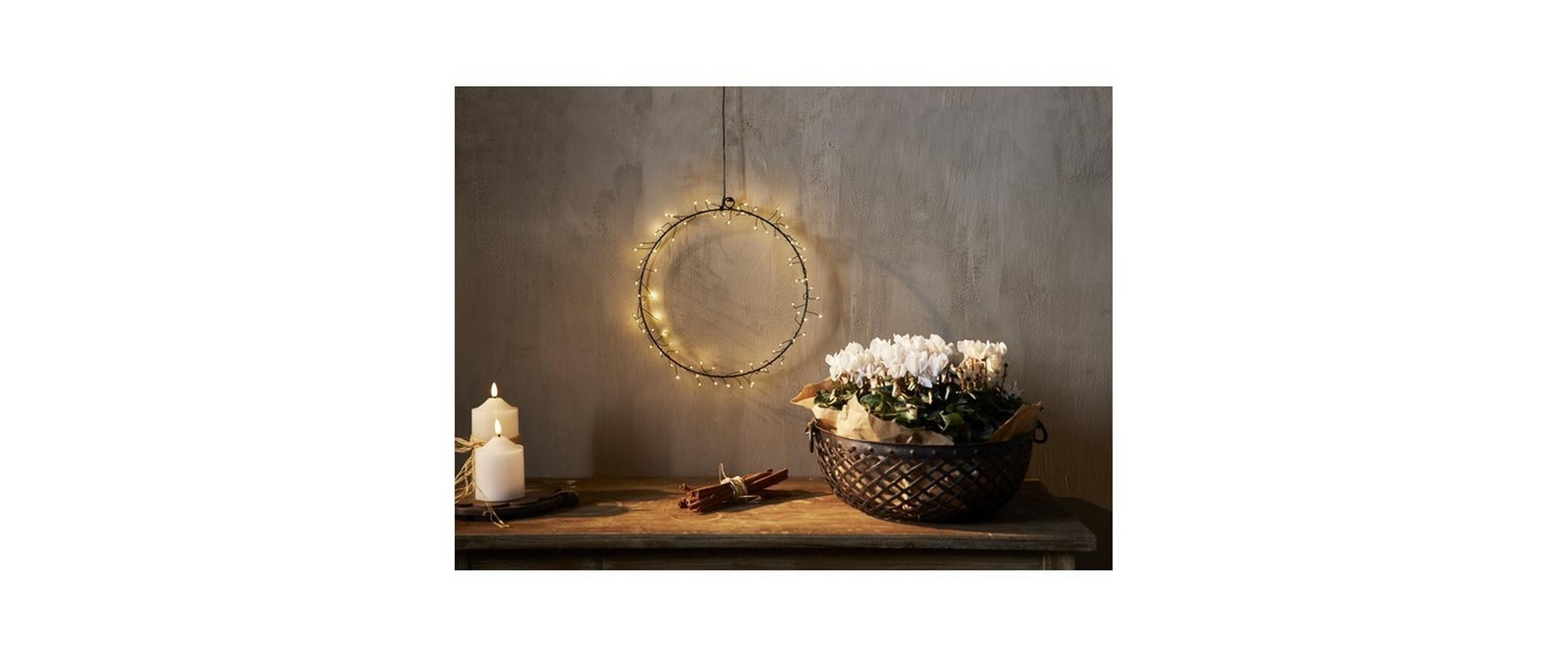 LED-Weihnachtskranz Nike 30 cm Ø IndoorFestlicher Leuchtkranz