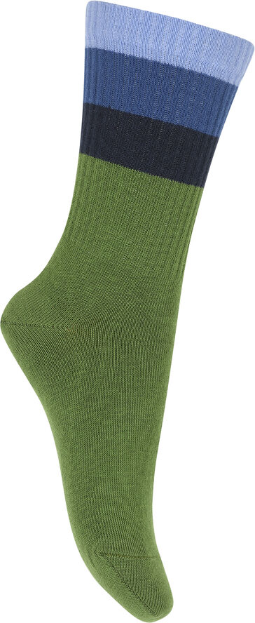 Melton Wide stripes socks Cactus
