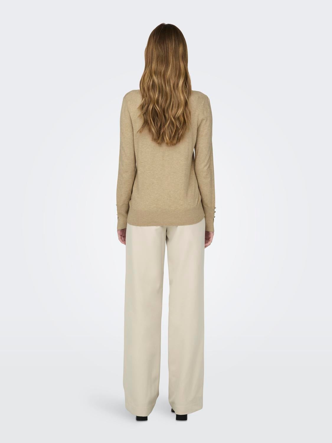 JDYMALOU Strickpullover Irish Cream